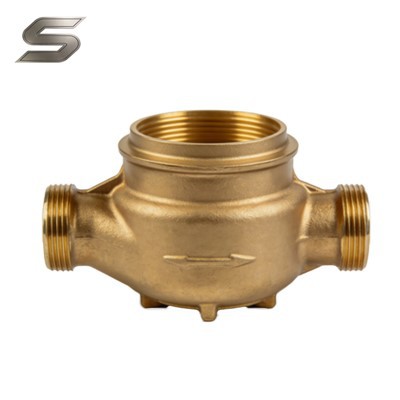 Corps de compteur d'eau en laiton